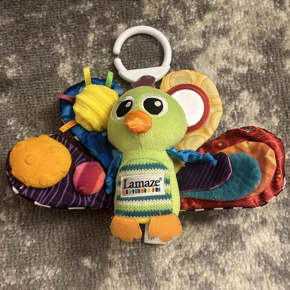 Lamaze Baby Plush Jacques the Peacock Clip & Go Activity T